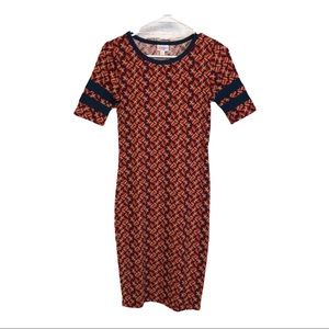 LulaRoe striped sleeve‎ Julia dress